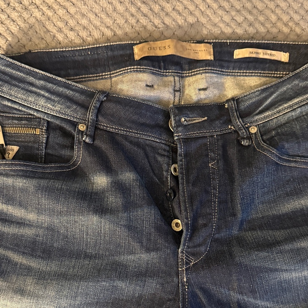 GUESS Women's Dark Blue Skinny Jeans